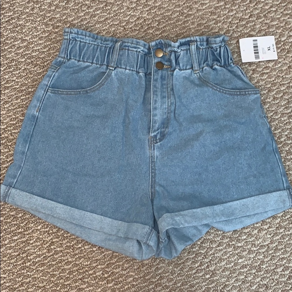 Forever 21 High Waisted Light Denim Shorts